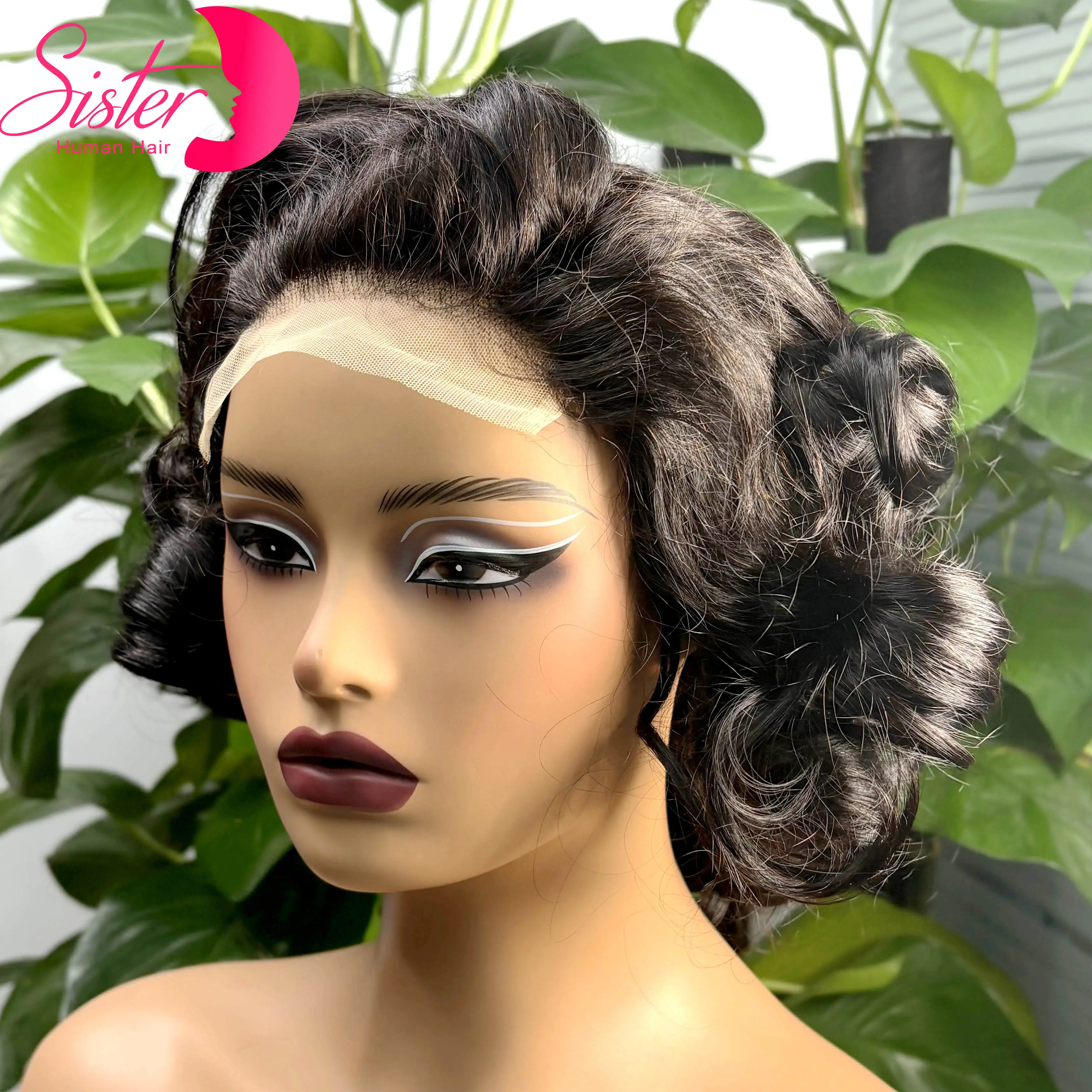 

Короткие натуральные свободные парики из человеческих волос Fumi, плотность 300%, 5x5, цветные свободные волны, бразильские парики из волос Remy для женщин