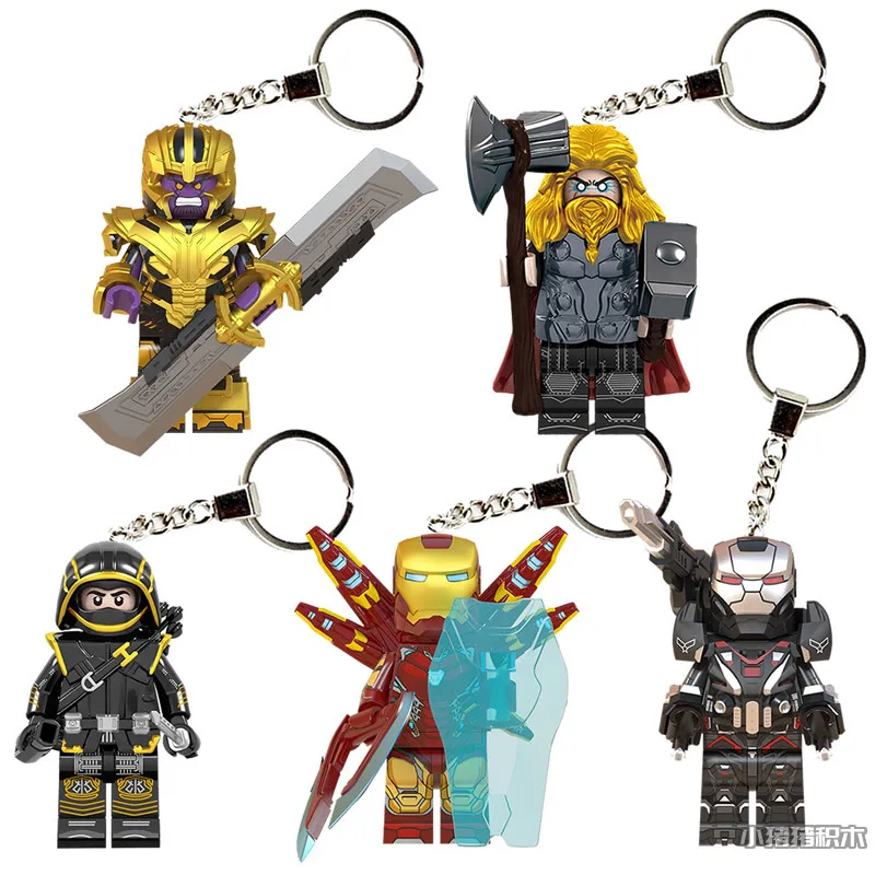 Marvel Avengers Movie Peripheral Keychain Toys Boys and Girls Bag Pendants Iron Man Mark50 Mark48 War Machine Doll Keychain