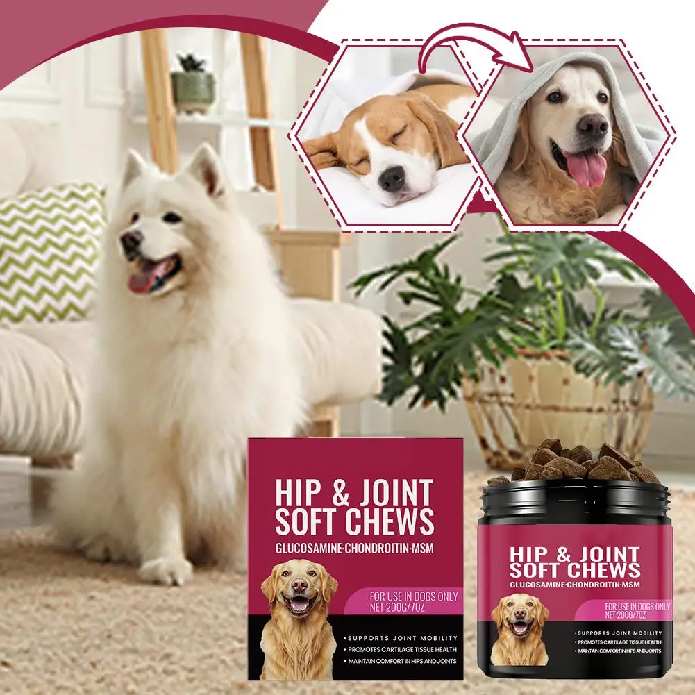 Dog Joint Support Soft Particles Assist In Flexible Joint Repair, Cartilage Relief, Joint Discomfort, And Skin And Hair Health