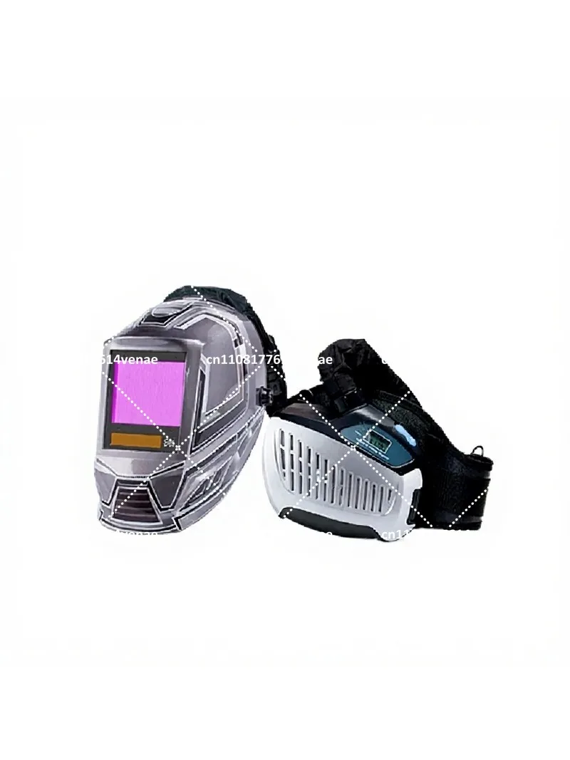 Welding Mask with Electric Air Purification PAPR Positive Pressure Breather Auto-Darkening Helmet