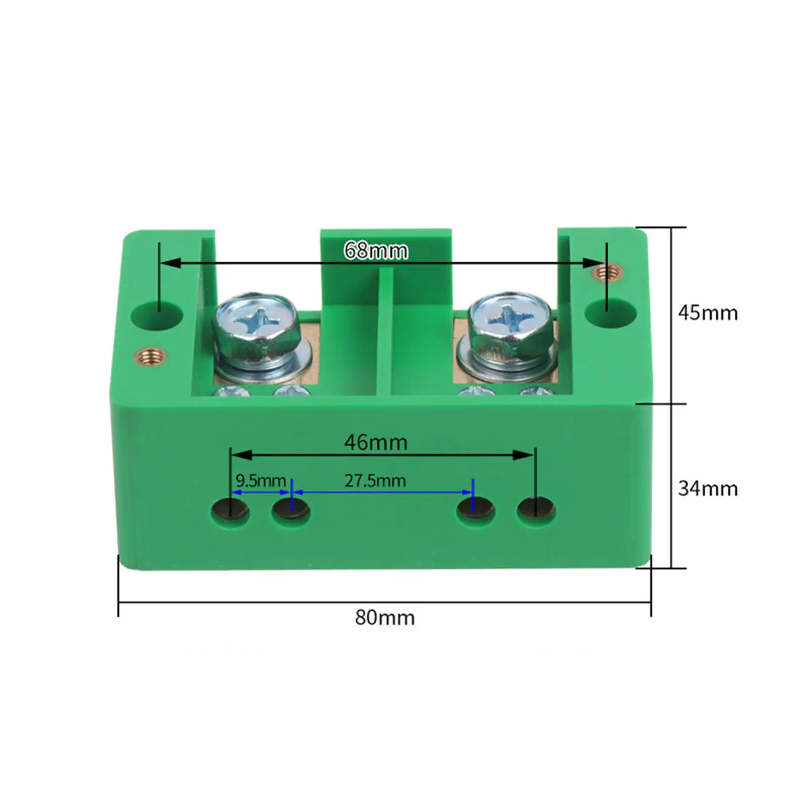 Terminal Strip Block Durable Dustproof Terminal Block for Outdoor Household