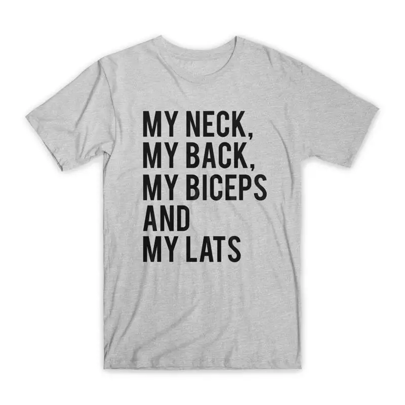 

Футболка My Neck Back Biceps and Lats, хлопковая забавная НОВИНКА премиум-класса