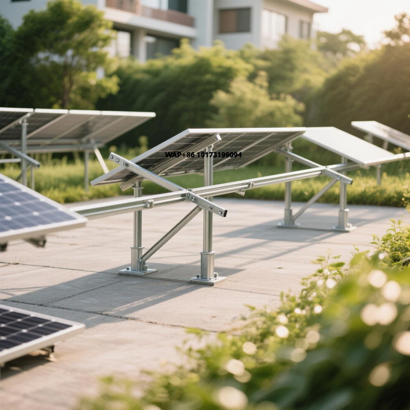 

Ground Mounting Solar Brackets for Solar Energy System Anti-vibration Adjustable Hot-Dip Galvanized Photovoltaic Bracket