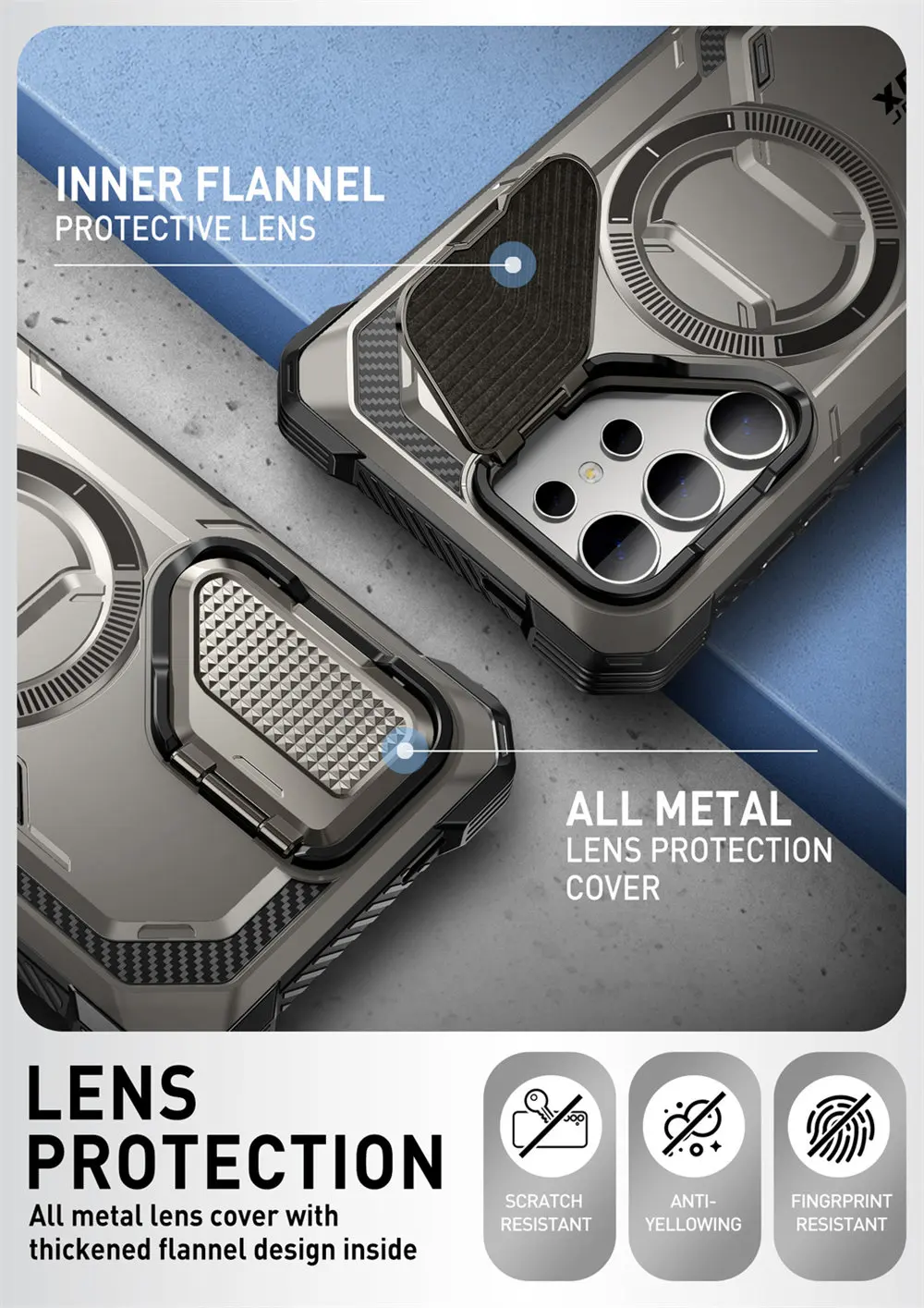 For Samsung Galaxy S24 Ultra Case (2024 Release) 6.8 inch I-BLASON Armorbox Full-Body Rugged Case with Built-in Screen Protector