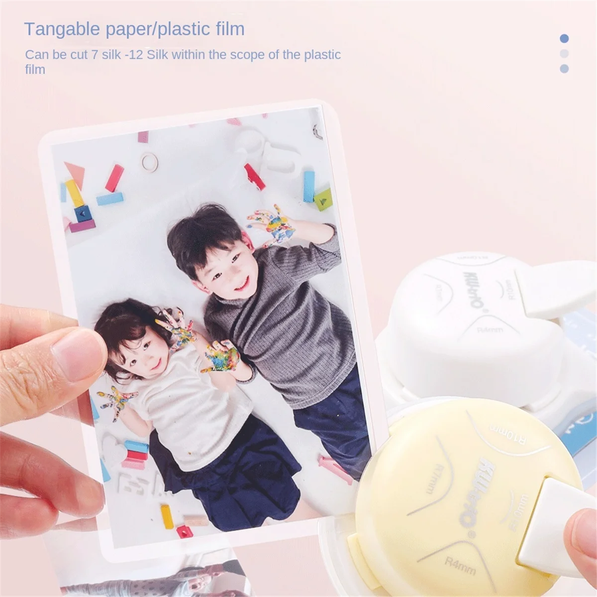 ADP-4-weg hoekafronder, 4 mm, 7 mm, 10 mm 4-in-1 hoeksnijder voor het maken van kaarten, laminaat, karton B