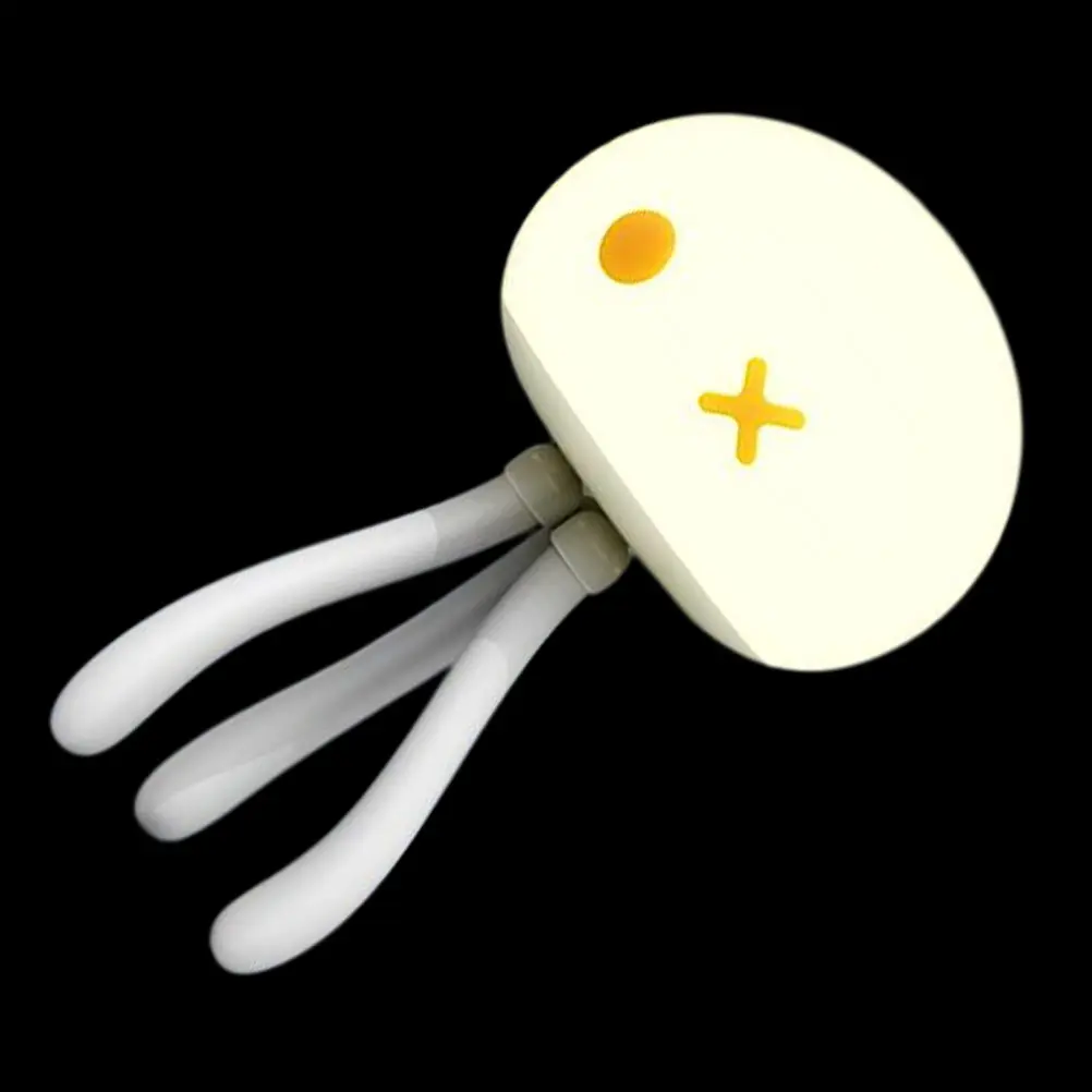 

Portable Jellyfish Shape Night Lamp with Adjustable Brightness Rechargeable LED for Bedroom Nursery Living Room Decorative