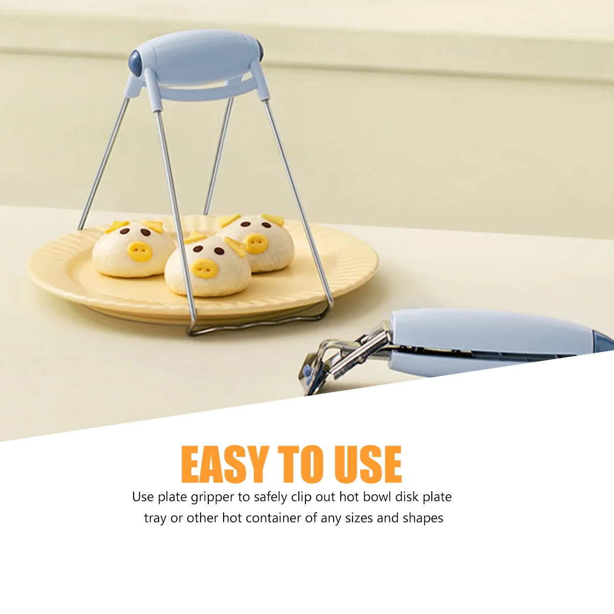 

2Pcs Food Dish Plate Clips Hot Pot Lifters Kitchen Tools Cooking Supplies Camping Bbq Grill Grippers Safe Heat Resistant