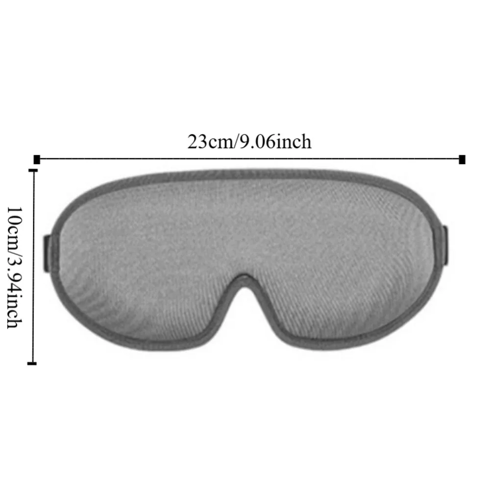 Soft Foam Sleep Mask Comfy Material Padded Design 3D Ice Silk Eye Mask 3D Shape Blockout Light Blockout Light Eye Mask Relax Aid