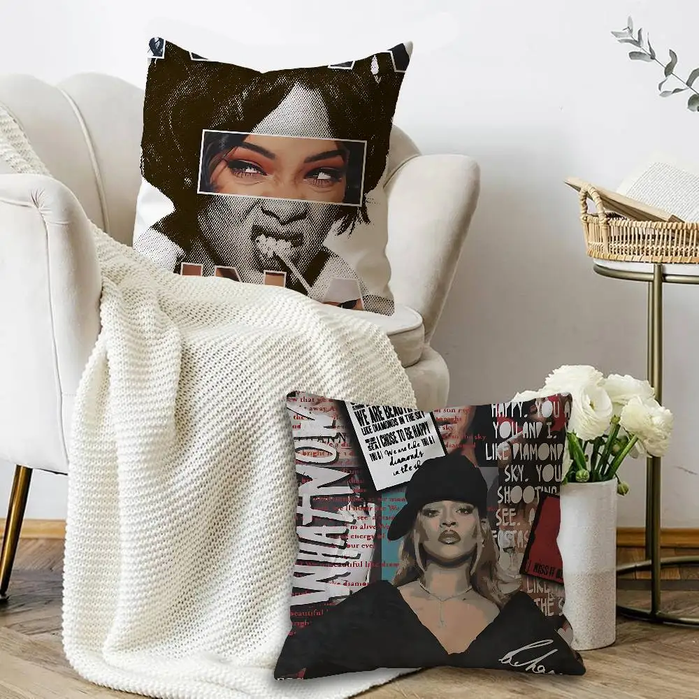 Hot Singer R-RIHANNAS Cushion Cover Decorative Pillow Sofa Home Decor case pillow cases
