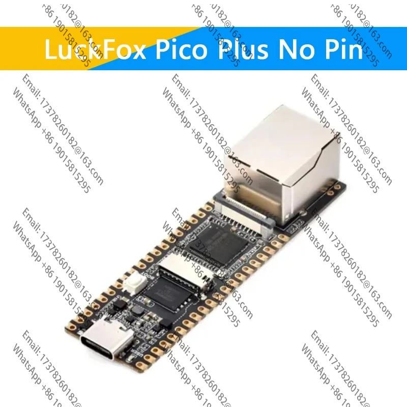 لوحة تطوير LuckFox Pico Plus RV1103 Linux Micro، تدمج معالجات ARM Cortex-A7/RISC-V MCU/NPU/ISP ومنفذ إيثرنت