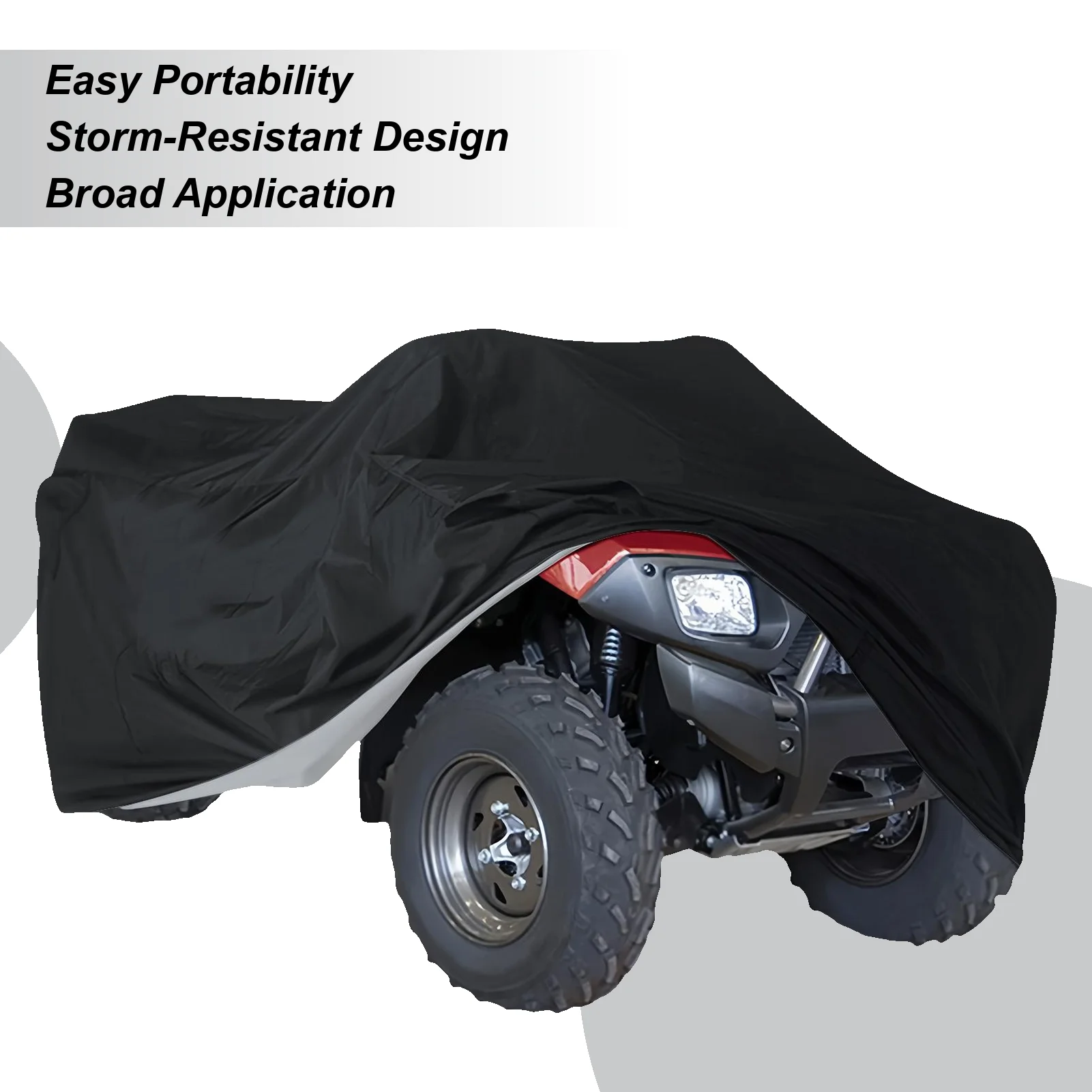 ATV Cover 210D UV Protection Dustproof Protector Outdoor Covers Waterproof For Beach Storage Garage Driveway Trail Farm Ranch