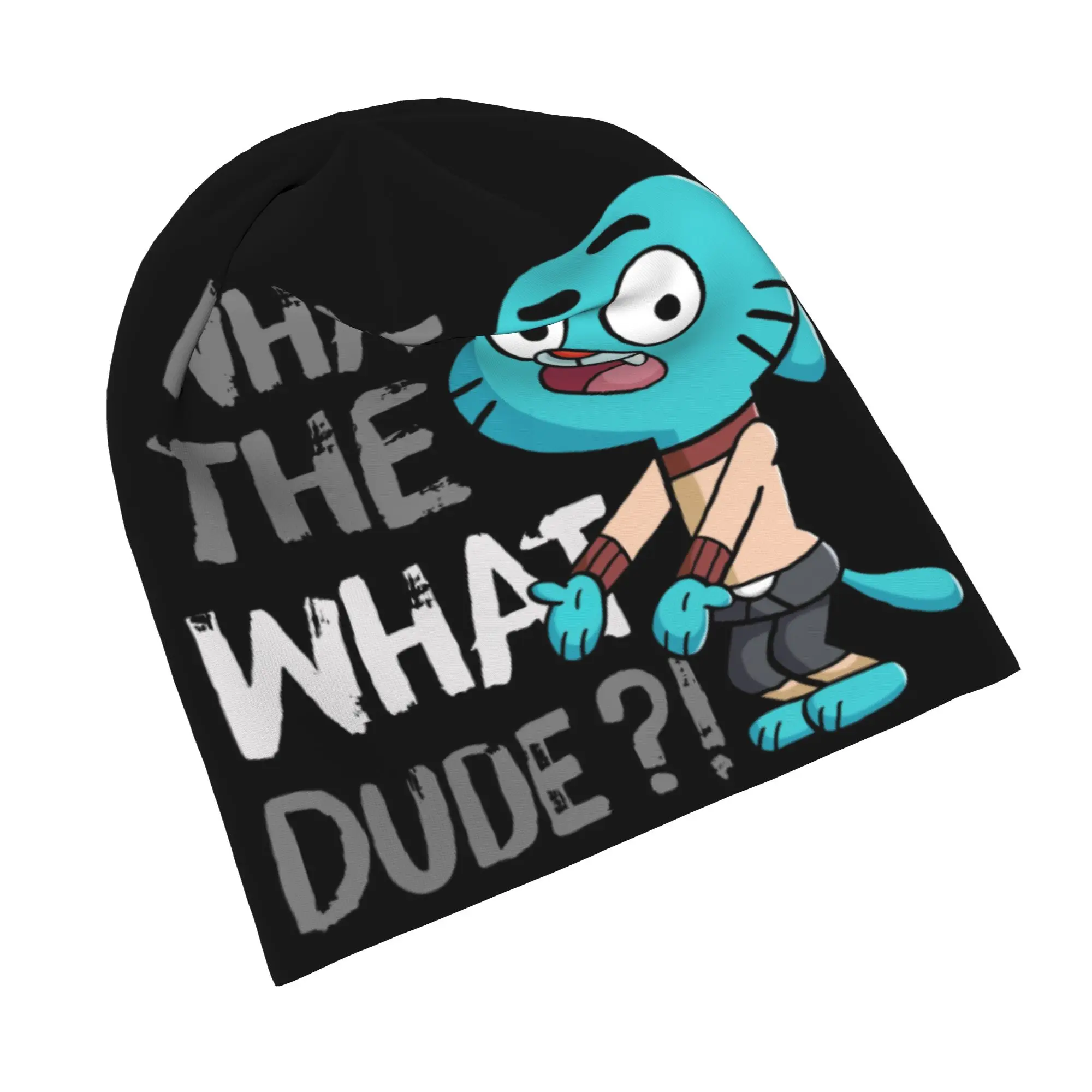 What The What Dude Bonnet Hat Casual Ski Amazings Gumballs Skullies Beanies Hat Men's Women's Warm Dual-use Cap