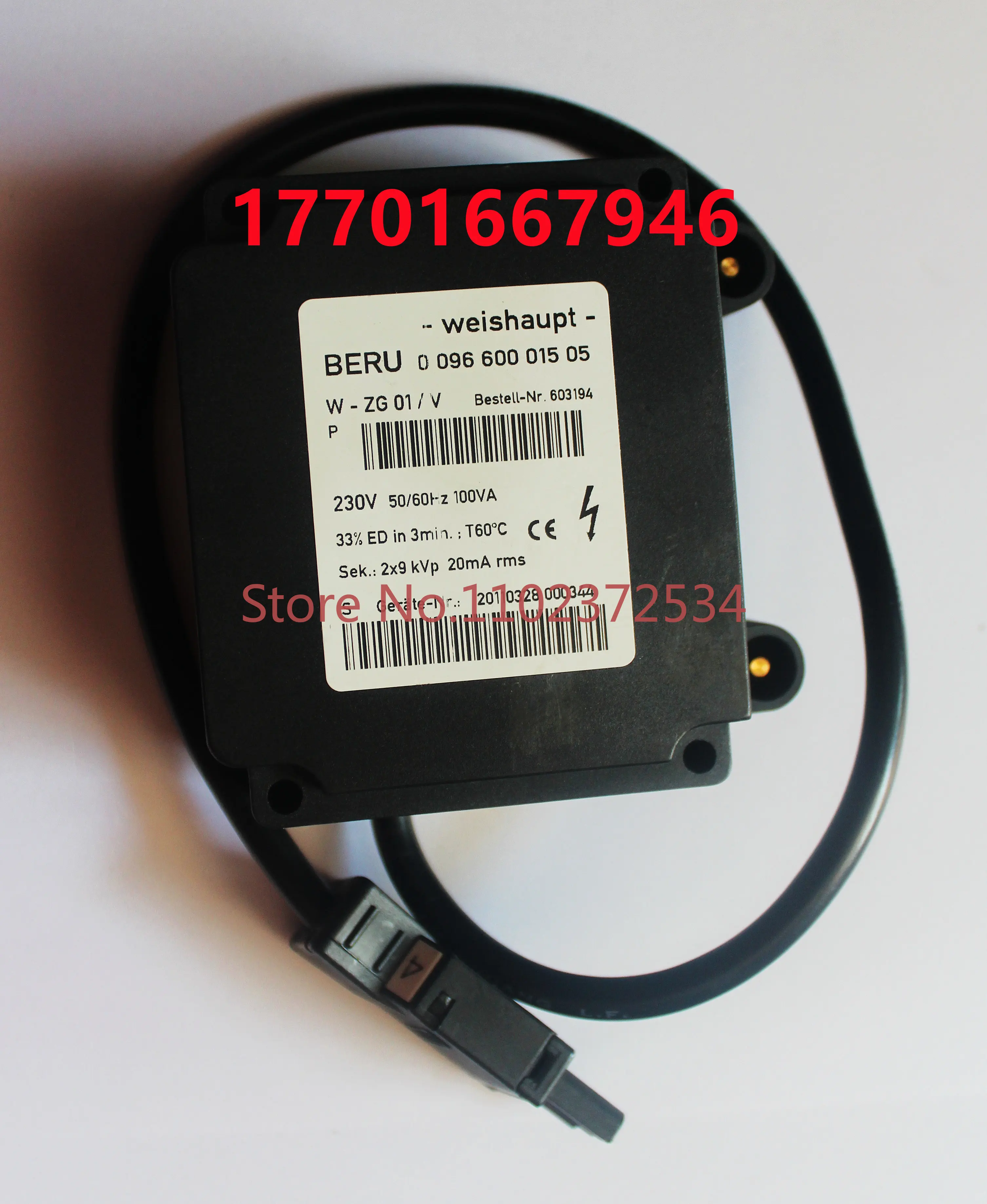 Original W-ZG02/V W-ZG02/2/1 W-ZG01 combustion engine ignition transformer