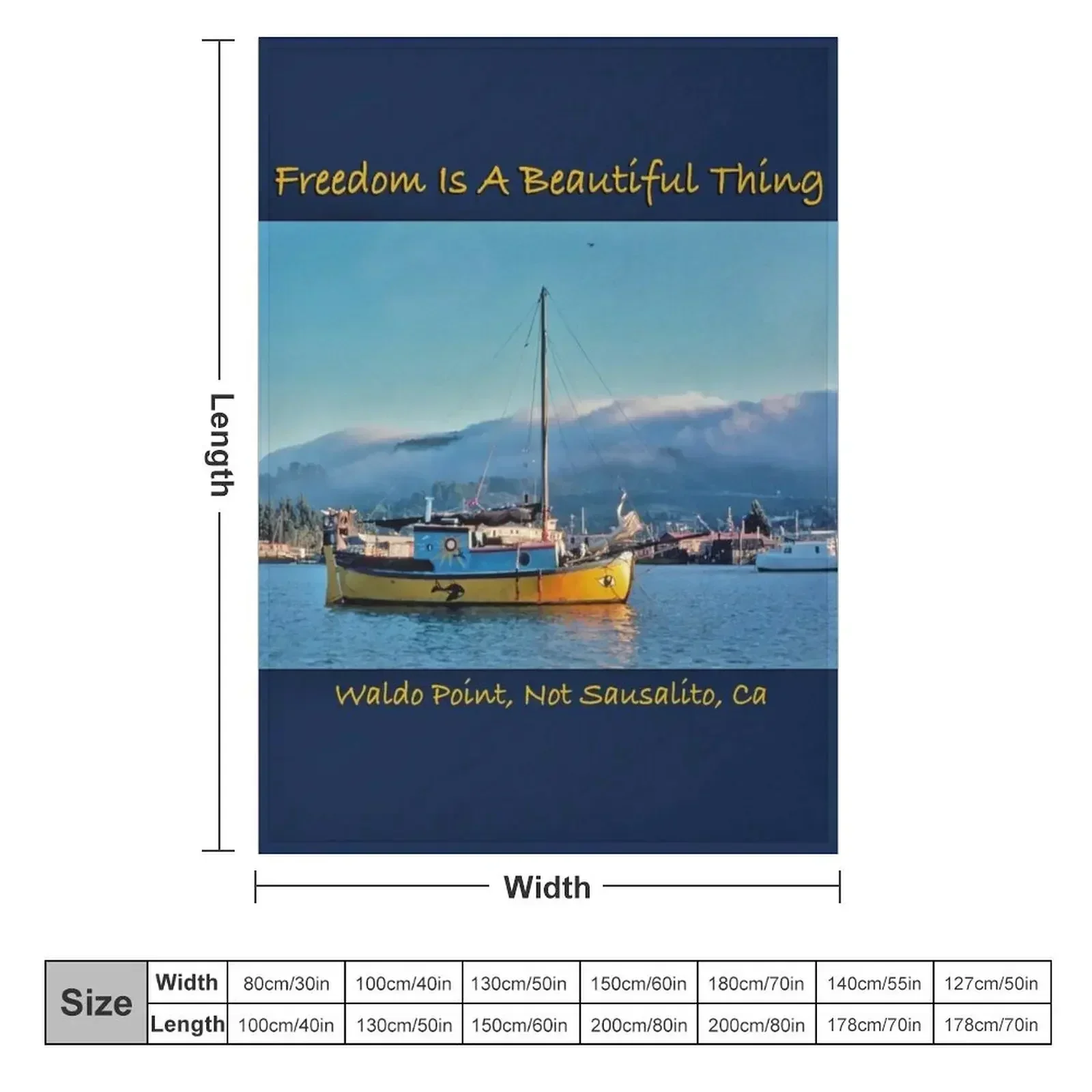 Freedom Is Beautiful Thing Throw Blanket couch cozy soft plush fuzzy picnic outdoor blanket