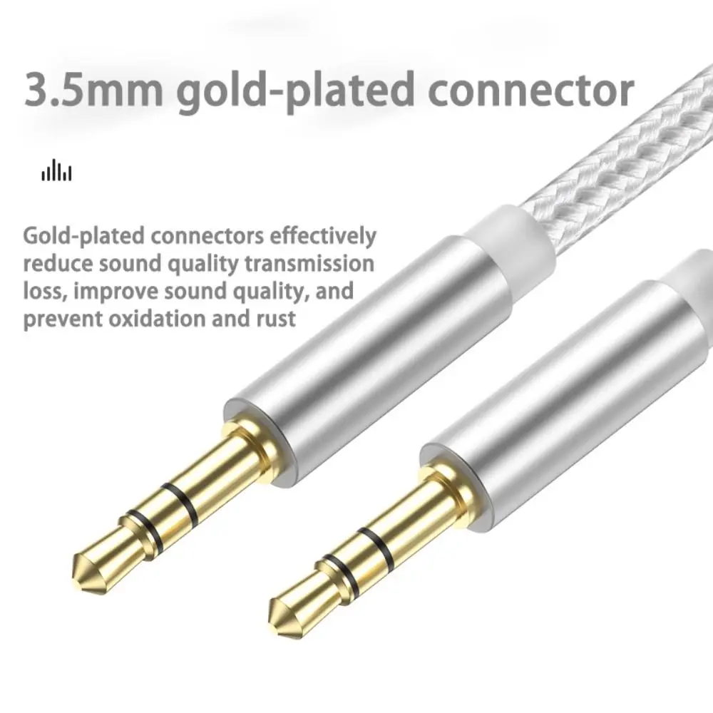 Aux Converter Jack 3.5mm Speaker Wire Car Aux Adapter Line 3.5MM Jack Speaker Cable Audio Cord Audio Adapter Aux Audio Cable
