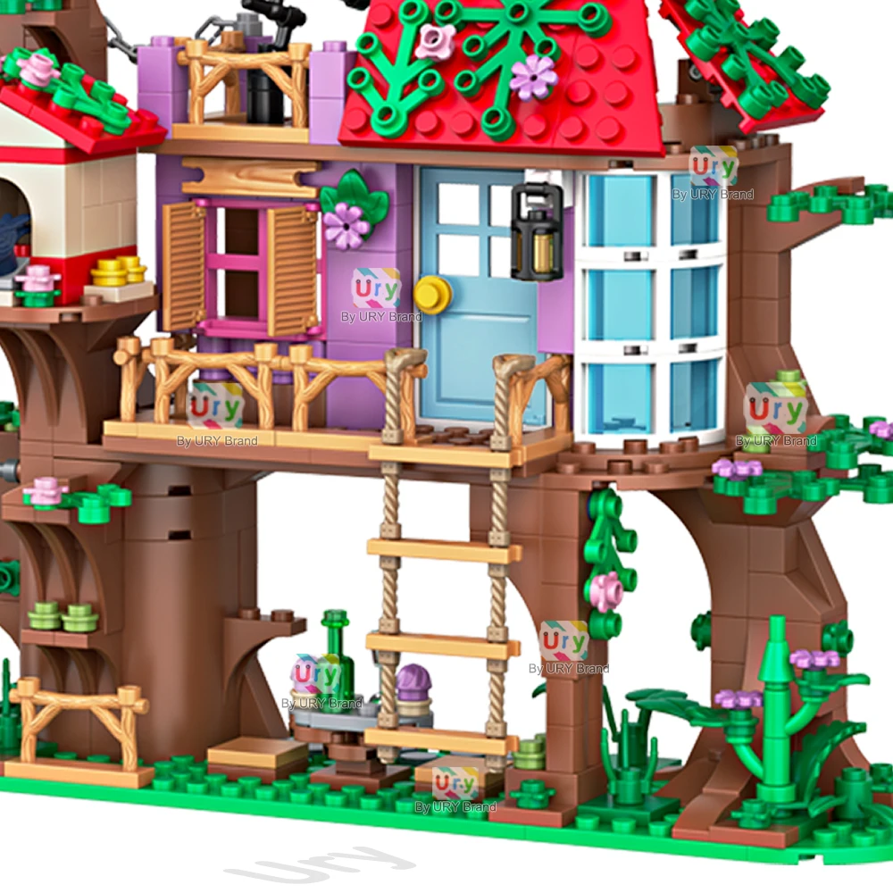 462 pièces amis arbre maison Villa château modèle blocs de construction ensembles figurines jardin bricolage jouets pour enfants fille cadeau d'anniversaire