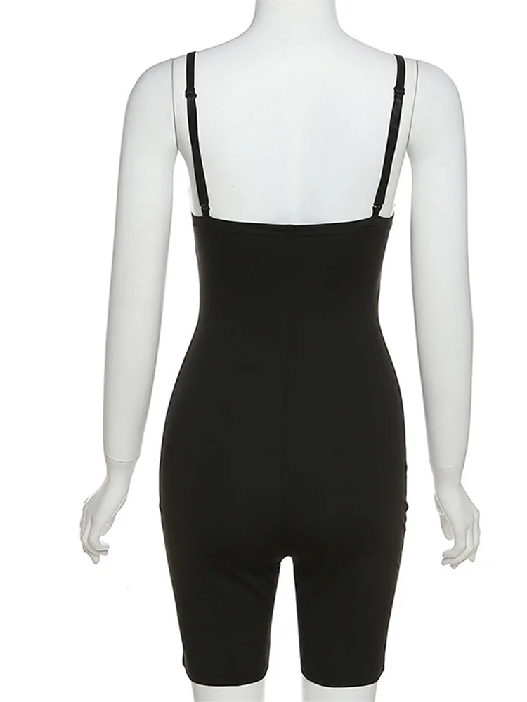 Body-Shaping Rompers Women Popular Classy Sheath Slim Sexy Cleavage Party Playsuit Solid Strapless Camisole Clubwear Hot