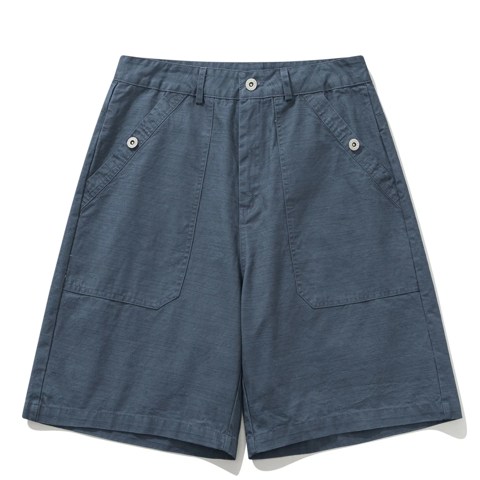 

Summer Japanese Ami Kaji Style Shorts Men Streetwear Vintage Washed Cotton Loose Casual Cargo Shorts Pant
