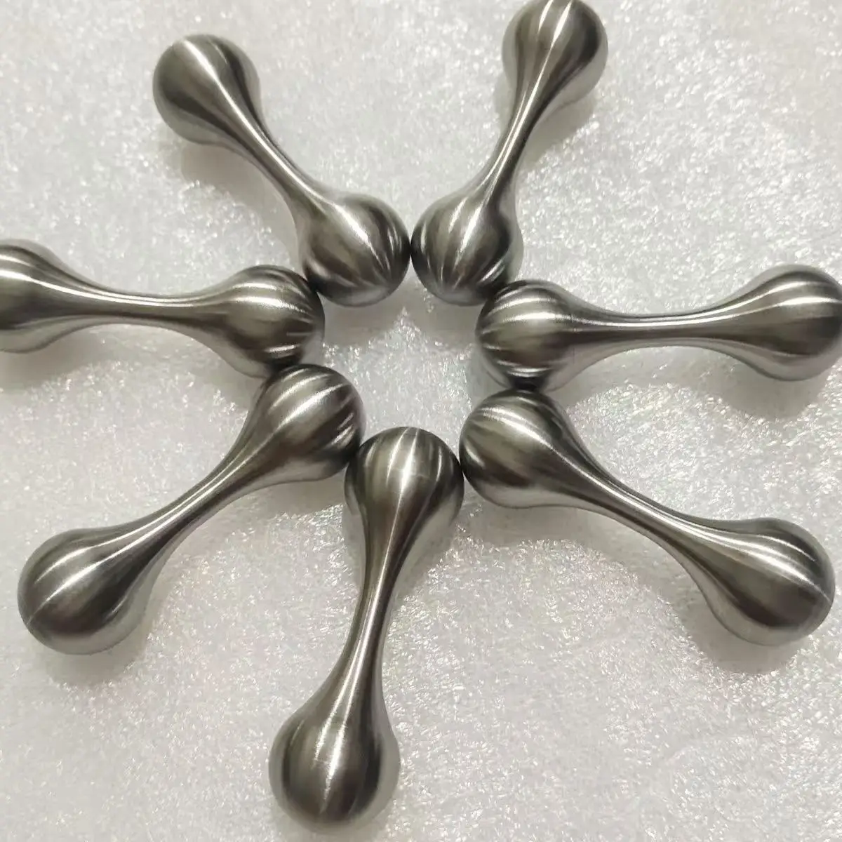 Cool Two-headed Knucklebone Spinner Fidget Stainless Steel Spinning Baole Bead Begleri Toy Anti Anxiety Bone Fingertip Spinner