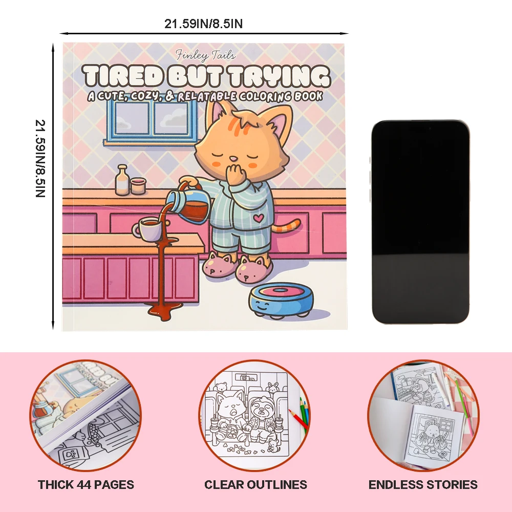 Zabawna książka do kolorowania ze zwierzętami: Humor dla zmęczonych dorosłych, książka do rysowania relaksacyjnego, prezenty na festiwale i Nowy Rok