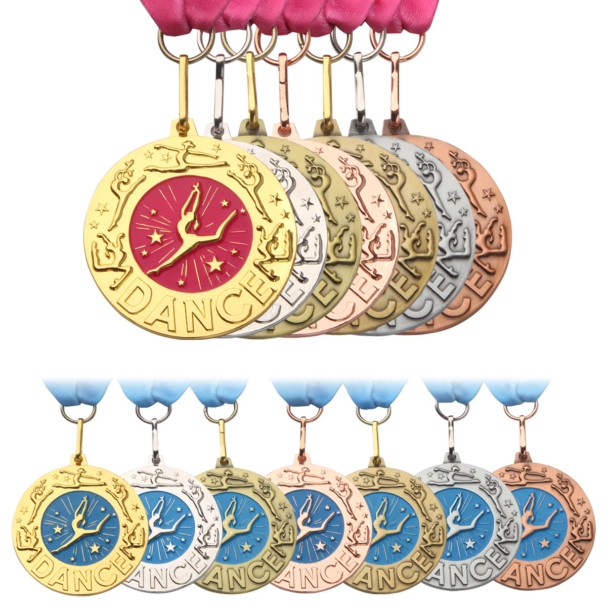 Customized Medal Hot Selling Dance Medal High quality Zinc Alloy Medal with Ribbon Gift