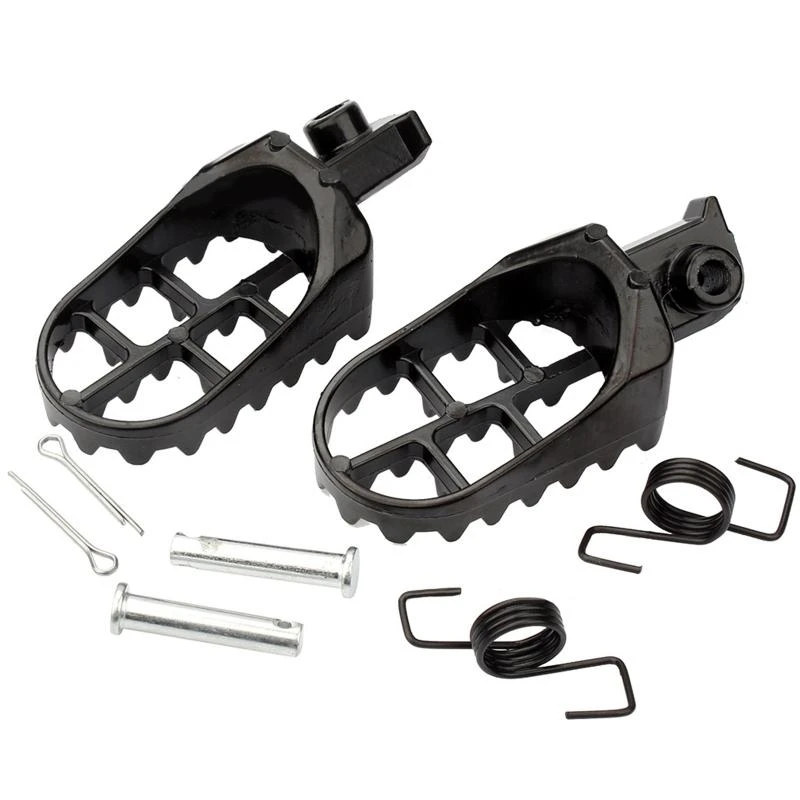 6XDF 2Pcs Wide Motorcycle Footrest Foot Pegs for 50 70 90 110 125cc Taotao