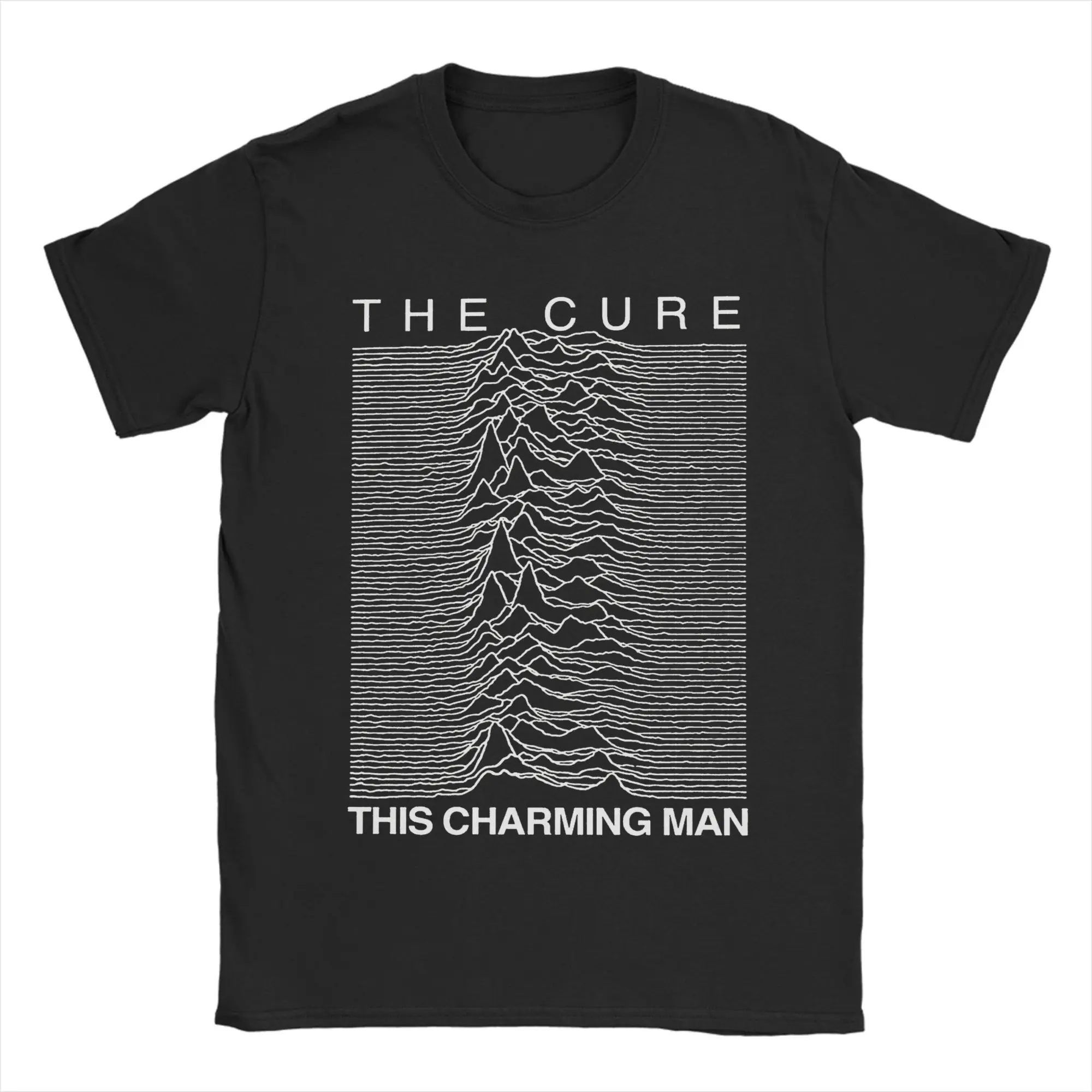 Harajuku Rock Band The Cures This Charming Man Tshirts Men's O-neck Short Sleeve Tops Shirts Robert Smith Cotton Summer Tops