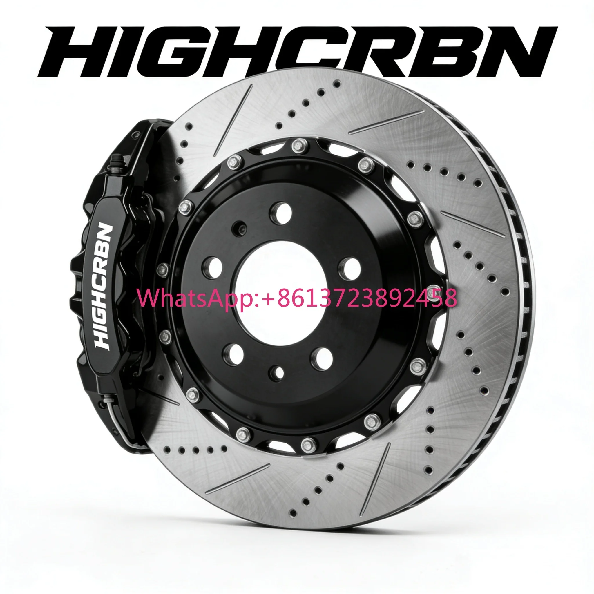 HIGHCRBN 320*25mm 2-piece Brake Disc Floating Front for Tesla Model 3 OE#104461100D