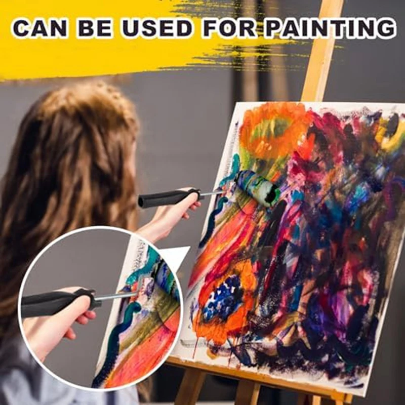 24 ピース 4 インチミニローラー 30 インチフレームペイントローラーハンドル詳細塗装と切断用