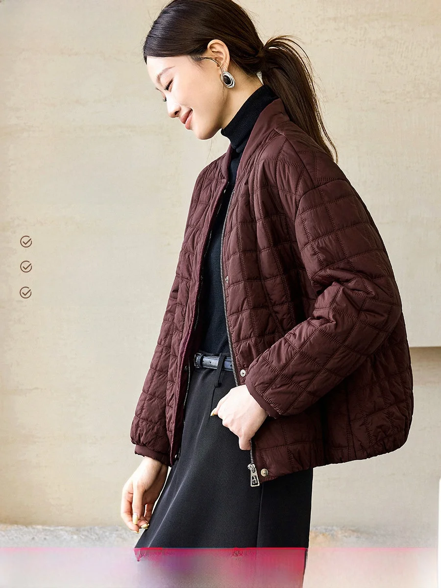 

Fomalhaut ort Cotton Jaet Маленький воротник-стойка с декоративными пуговицами Дизайн ape Winter Commute Korean Sle Straight Tube