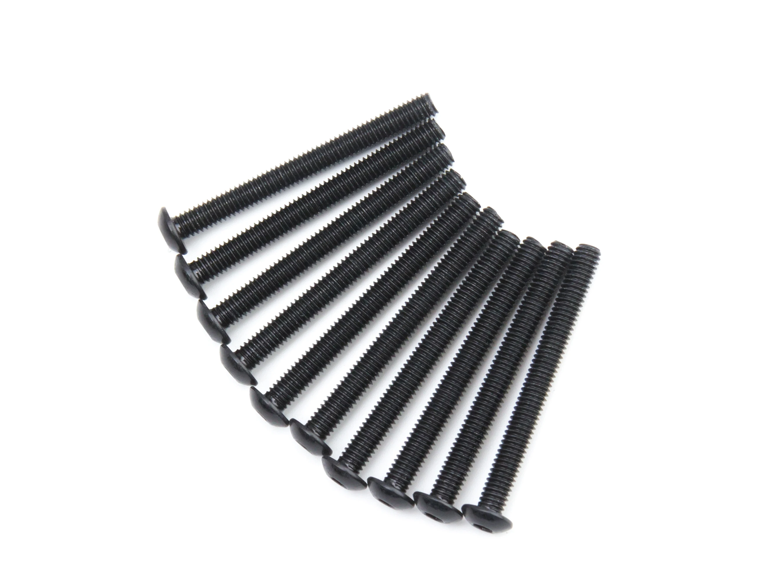 Screw Button Head Hex M4 x 40mm Machine Steel Black (10pcs)