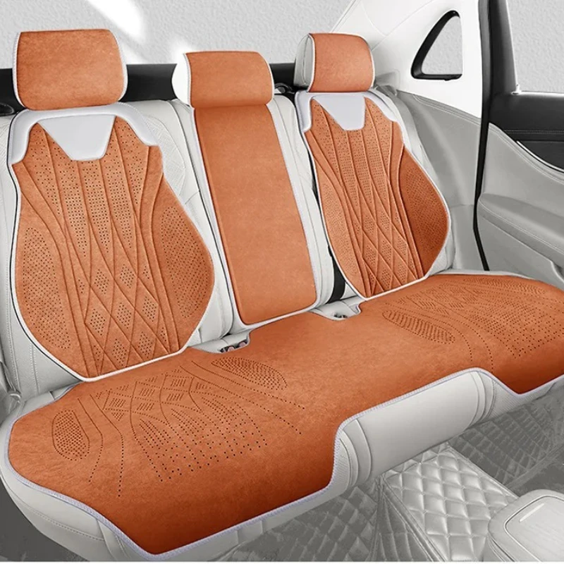 Comfortable Suede Car Seat Covers Full Set Four Seasons Universal Car Seat Cushion Seats Accessories Car Seats Protection Covers