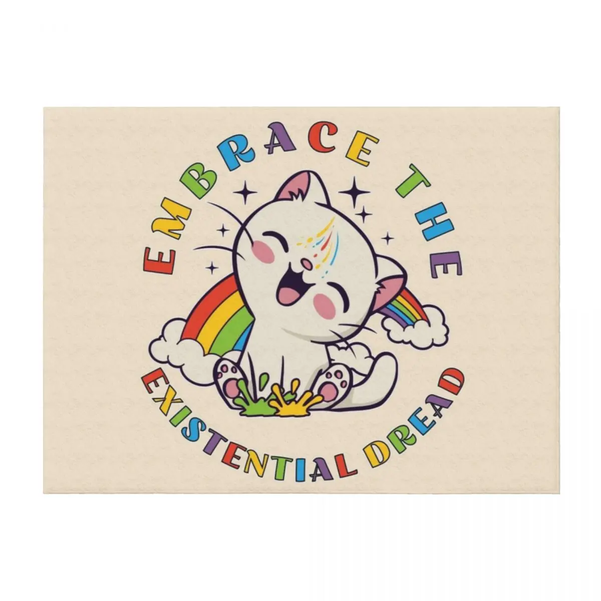 

Embrace the existential dread Throw Blanket For Baby For Decorative Sofa for sofa Decorative Throw Blankets