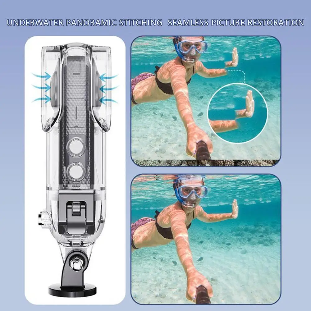 For INSTA360 X3 Protect Case Transparent Camera Waterproof Protective Plastic Case Anti-drop Accessories And E1H3