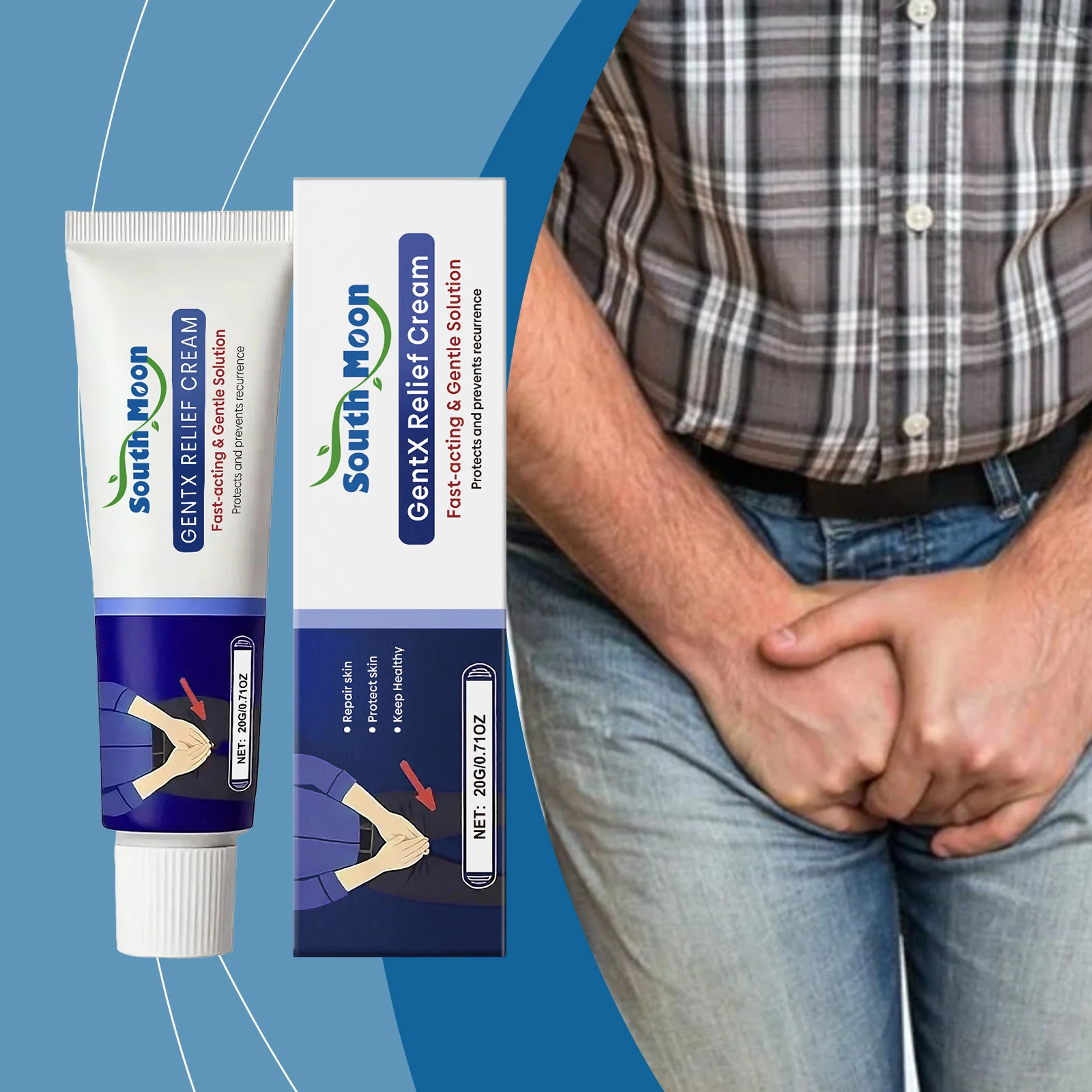 Men's Body Care Cream, Cleansing Body Especially Skin Barrier Care Topical Moisturizer