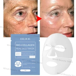 Collagen Anti Wrinkle Facial Mask Anti-Aging Fade Face Fine Line Lift Firm Skin Moisturizing Brighten Skin Care Korean Cosmetics