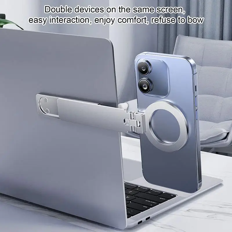 Крепление для телефона ноутбука Магнитный складной компьютерный экран Крепление для телефона Ультратонкий кронштейн для расширения монитора компьютера