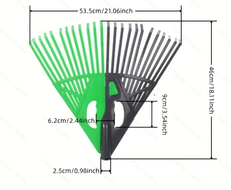 For Leaves Grass Lawn Rake Lawn Grooming Tools Large Fan-Shaped For Efficient Leaf Garden Leaf Rake Grass Grooming