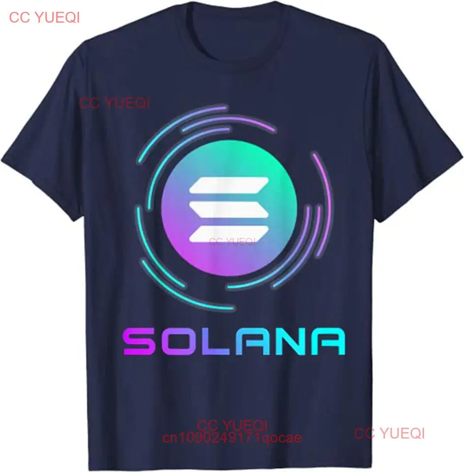 Крутая солана соль крипто-монета блокблок солана к луне забавная футболка S-5Xl