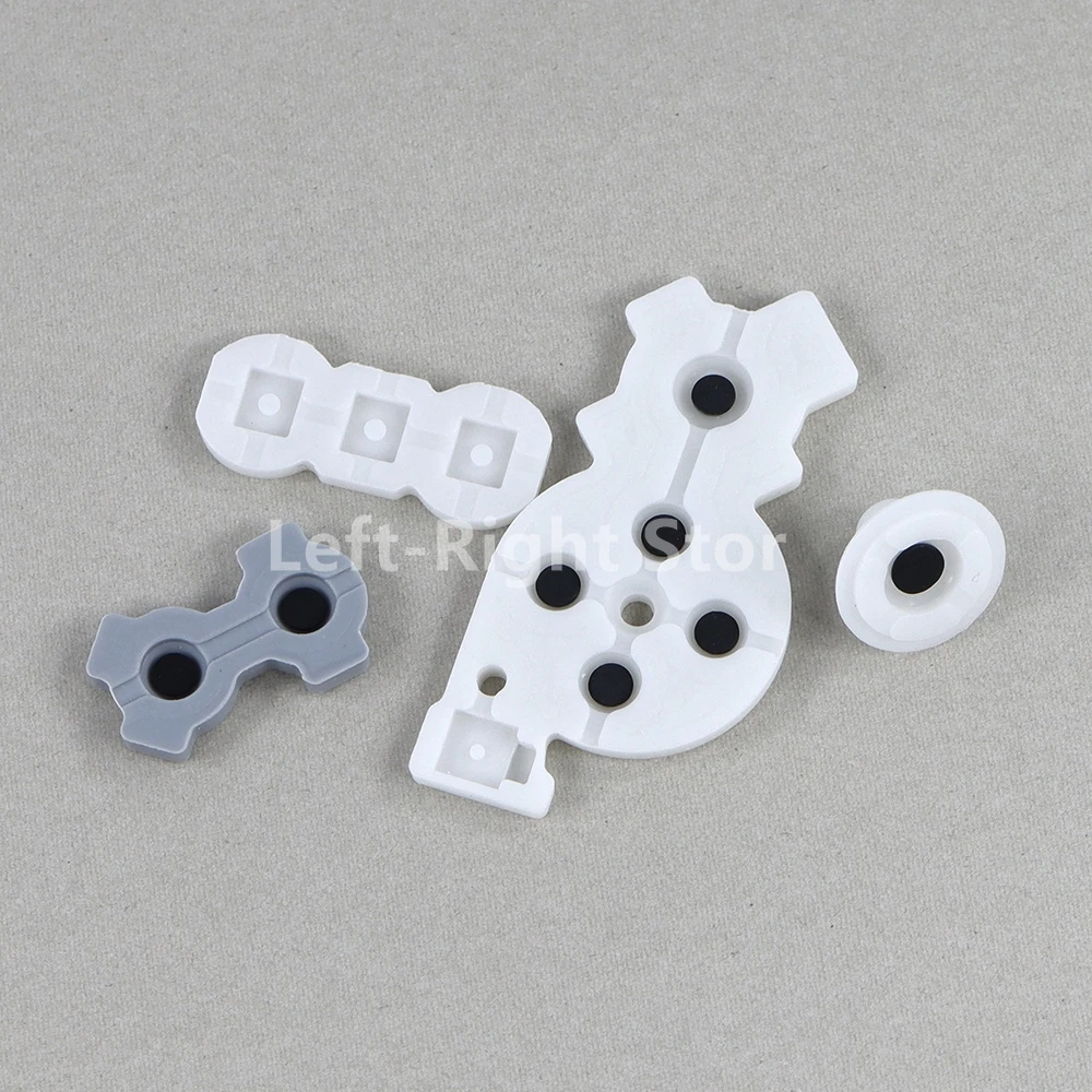 3Sets Voor Wii Rechter Controller Rubber Geleidende Lijm Knoppen Reparatie Deel Pads