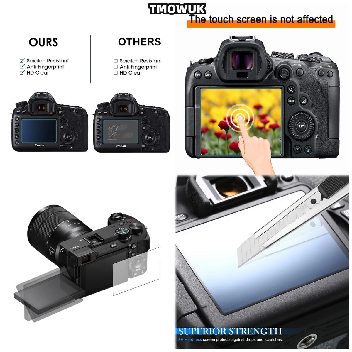 

Tempered Glass Screen Protector For RX100 III IV VI VA ZV1 ZVE10 RX1 RX1R A7R4