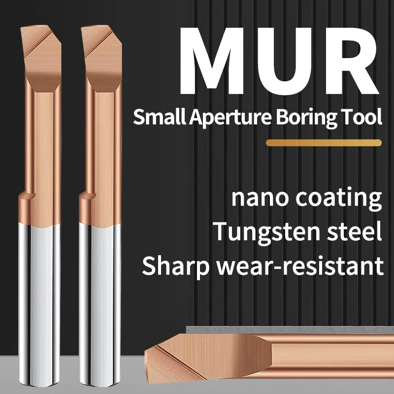 MUR Boring tool Miniature Grooving Cutter Integral Carbide Internal Tools CNC Super Seismic Small hole Turning Lathe Tools Bar