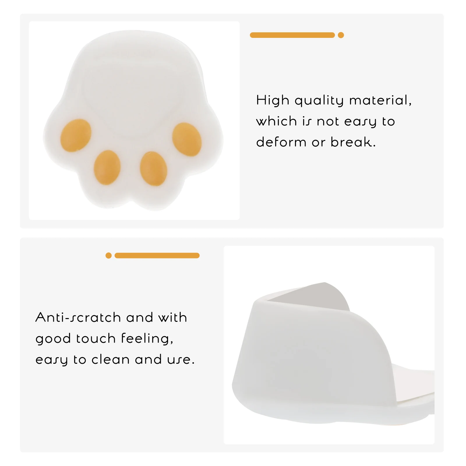 

4 pcs Silicone Corner Guards Anti Collision Furniture Protector for Baby Cover Plastic Table