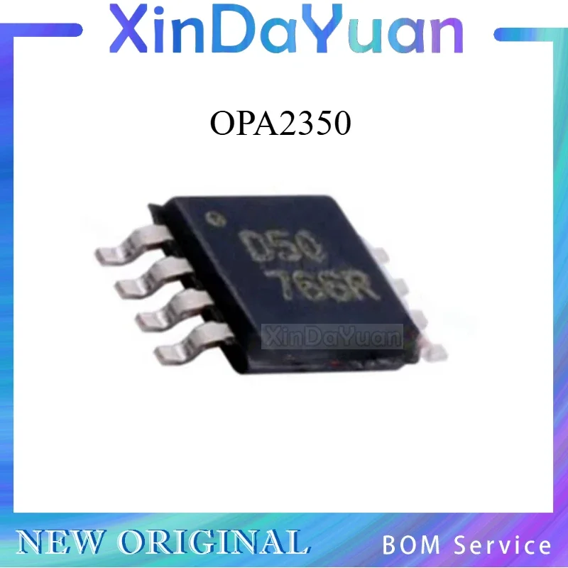 5 pcs OPA2350EA  D50 OPA2350 MSOP-8  Operational Amplifier Chip