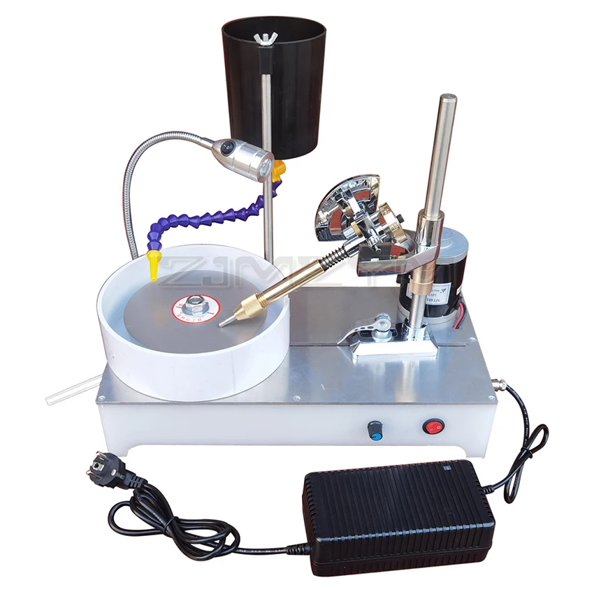 Imagem -02 - Desktop Gemstone Moagem Facetando Máquina Polimento Facetada Máquina Jóias Polidor Moedor Plano Lapidary Máquina 2800rpm 120w