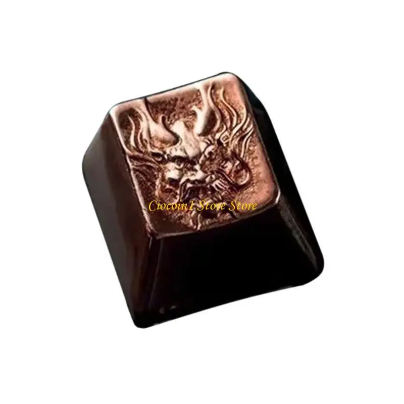 

A3PC Detailed Copper Keycap Dragon Brass Keycap for Collectors and Gamers