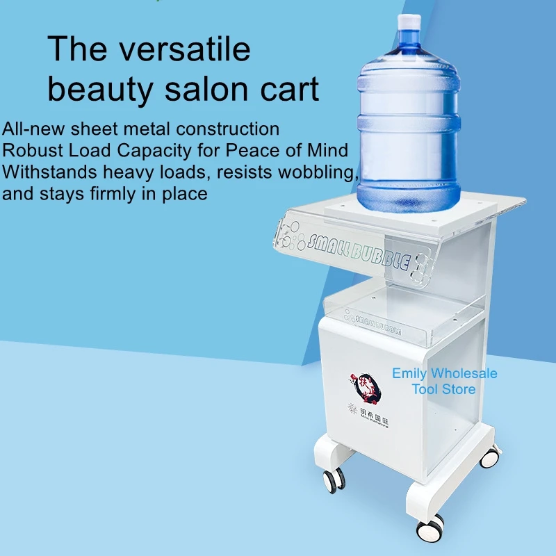

Beauty equipment cart, small air bubble cart, hydrogen oxygen instrument cart, storage rack, base storage rack, tool cart