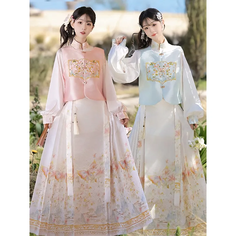 

New Chinese style vest Ming system Hanfu small horse skirt spring and summer