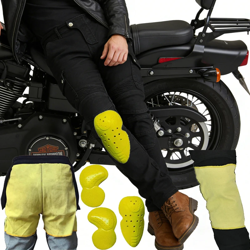 

Spring Autumn Kevlar Motorcycle Riding Pants Aramid Motocross Racing Jeans Protective Wear Resistant Gear 06