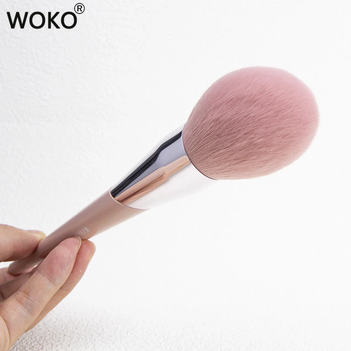 100# Large Powder Make Up Brush Big Powder Bronzer Brush Fluffy Pink Synthetic Hair Face Contour Bronzer Powder Makeup Tool